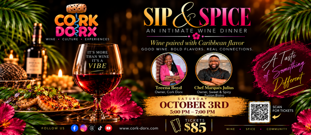 Sip & Spice Wine Dinner in Laurel, MD | Cork Dorx
